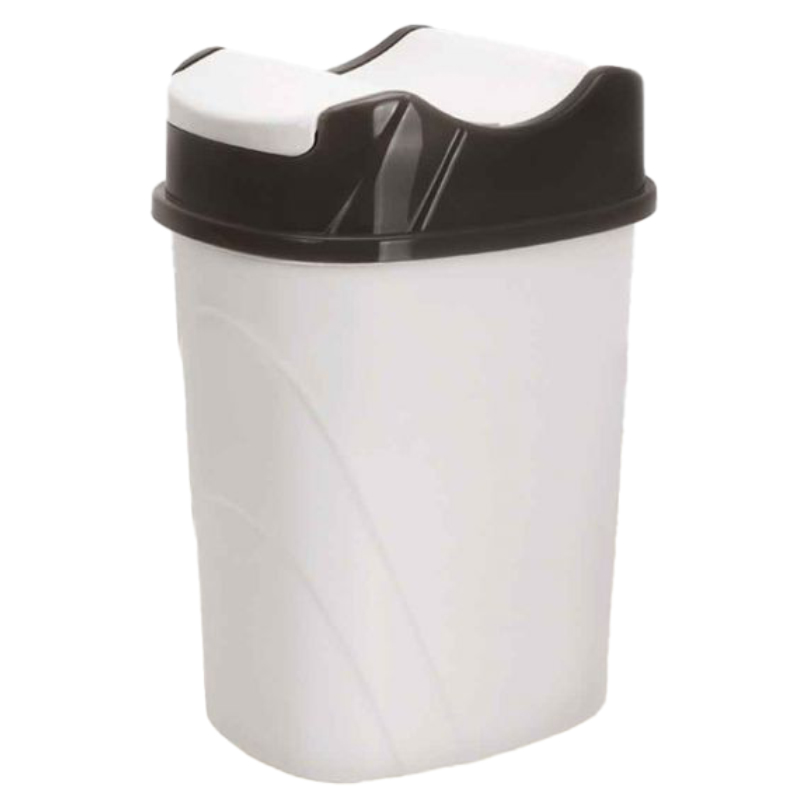 POUBELLE 50 LITRES MIX GRIS/ BLANC/BEIGE