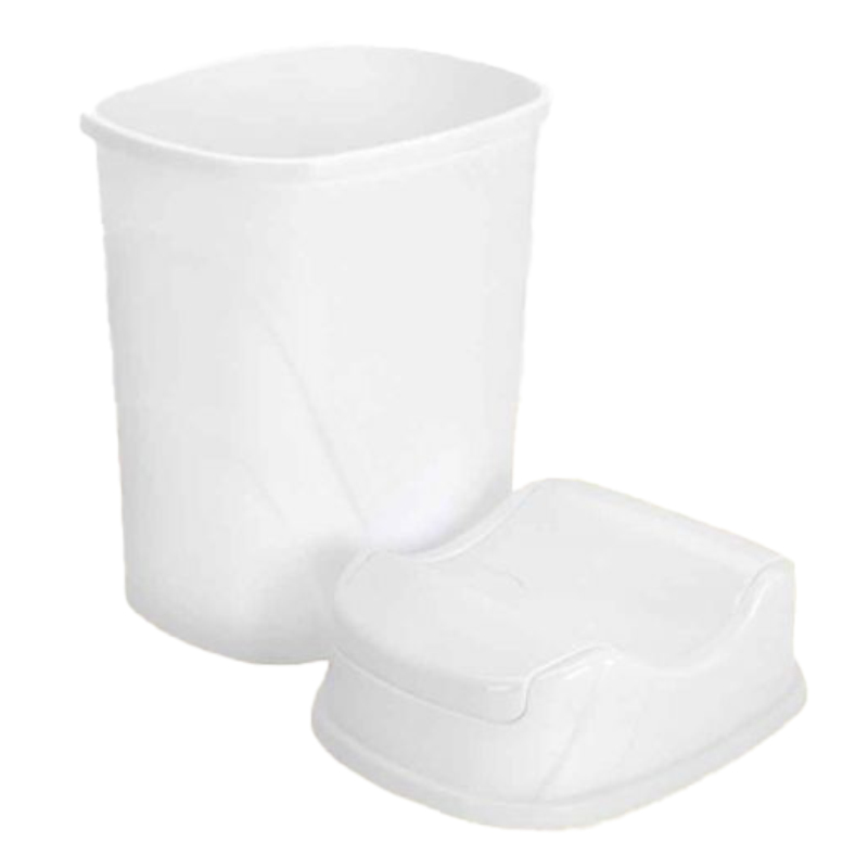 POUBELLE 50 LITRES MIX GRIS/ BLANC/BEIGE