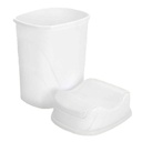 POUBELLE 50 LITRES MIX GRIS/ BLANC/BEIGE