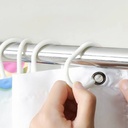 ANNEAU POUR RIDEAUX DE DOUCHE BLANC