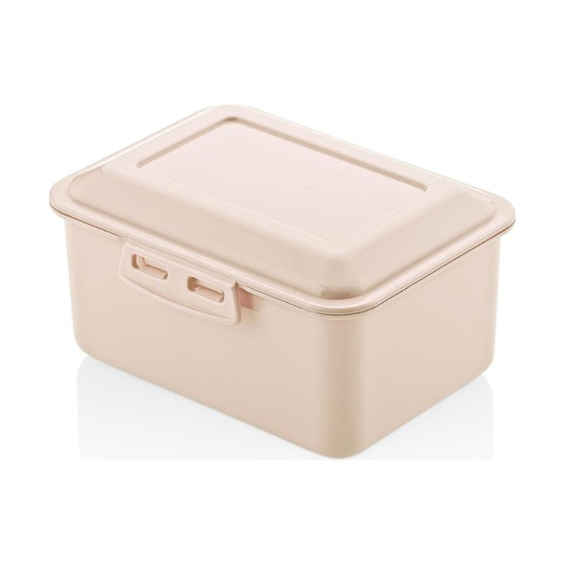 BOITE A DEJEUNER 12X9X6 CM BEIGE
