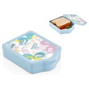 BOITE A SANDWICH 17X13X4 CM MIX BLEU/ROSE/BEIGE