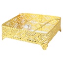 PORTE SERVIETTE 18X18.5X5 CM MODELE OR 