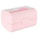 BOITE A DEJEUNER DOUBLE COMPARTIMENTS 16X11X16 CM MIX BLEU/ROSE