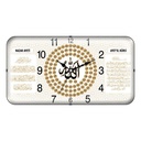 
HORLOGE MURALE RECTANGULAIRE 25X47 CM DESIGN MIX