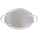 PLATEAU DECO PLASTIQUE 35X21 CM MIX OR/ARGENT