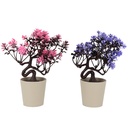 POT FLEUR DECO 18X6 CM MIX ROSE/VIOLET/BLANC/BLEU
