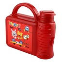 SET A DEJEUNER ENFANT AVEC BOUTEILLE 400 CC - 21 X 19 X 7 CM MIX GRIS/VIOLET/ROSE/BLEU