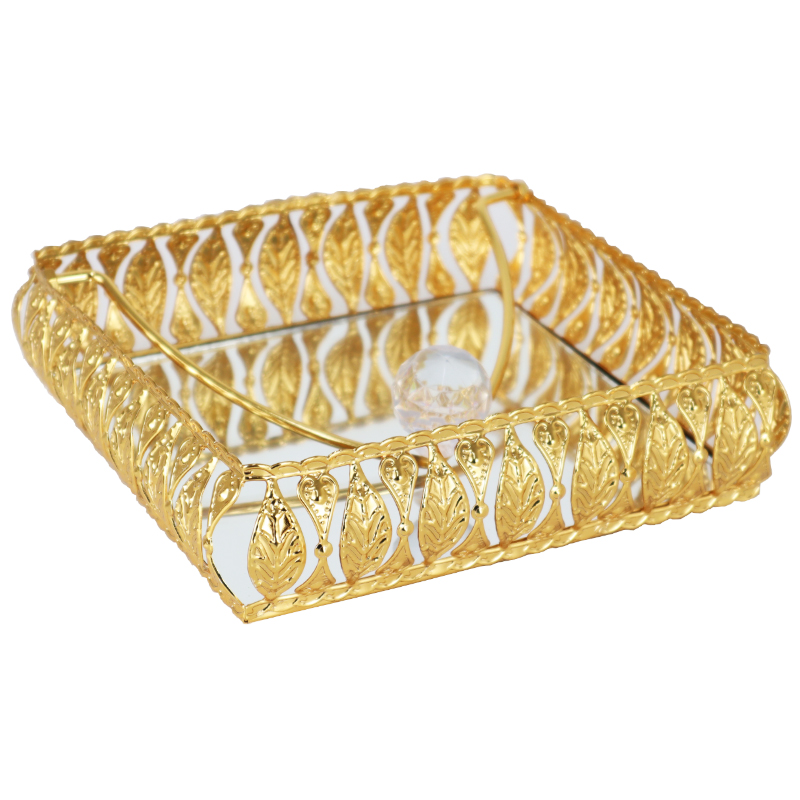 PORTE PAPIER DECO 17.5X17.5 CM MIX DESIGNS MODELE OR 