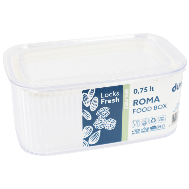 BOITE ALIMENTAIRE 750 ML ROMA TRANSPARENT