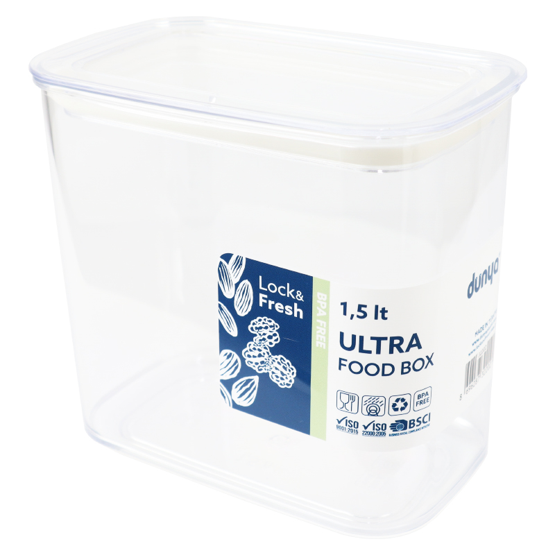 BOITE ALIMENTAIRE 1500 ML ULTRA TRANSPARENT