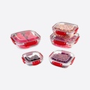 BOITE ALIMENTAIRE CARRE 2700 ML MIX COULEURS 