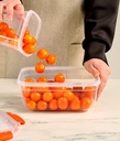 BOITE ALIMENTAIRE CARRE 2700 ML MIX COULEURS 