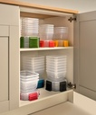 BOITE ALIMENTAIRE CARRE LONG 1900 ML MIX COULEURS 