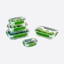 BOITE ALIMENTAIRE RECTANGULAIRE 975 ML MIX COULEURS 