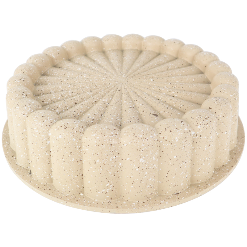 MOULE GATEAU GRANIT 28X7 CM MIX NOIR/BORDEAU/BEIGE