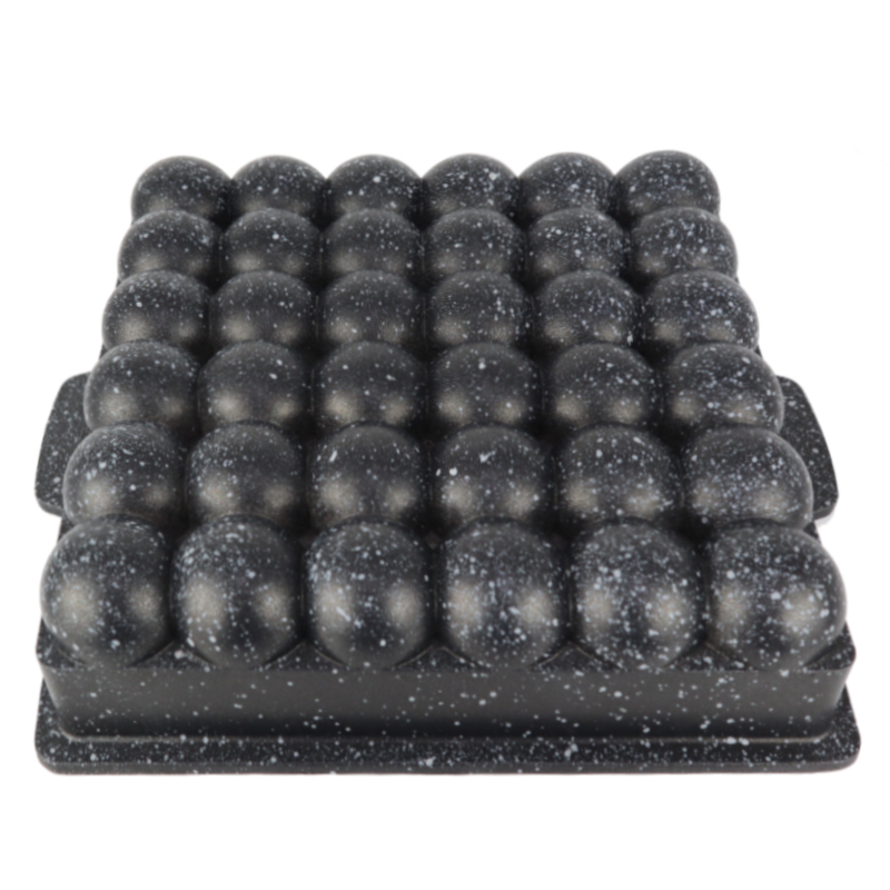 MOULE GATEAU GRANIT 31X28X7 CM MIX BORDEAU/NOIR
