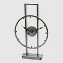 HORLOGE A POSER DECO METAL 42X26 CM  MIX OR/ARGENT/NOIR