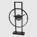 HORLOGE A POSER DECO METAL 42X26 CM  MIX OR/ARGENT/NOIR