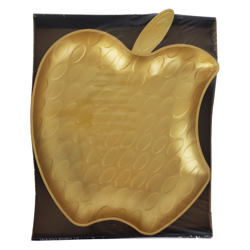 PLATEAU DECO POMME MODELE OR - 30 * 25 * 3 cm
