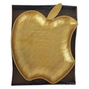 PLATEAU DECO POMME MODELE OR - 30 * 25 * 3 cm