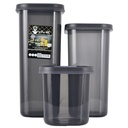 SET 3 BOITES PLASTIQUE MATT 800 / 1400 / 1750 ML 