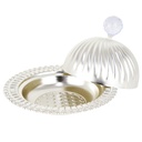 BOITE METAL DECO AVEC COUVERCLE MODELE ARGENT 17X13 CM 