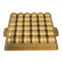 MOULE GATEAU GRANIT 31X28X7 CM MIX BORDEAU/NOIR