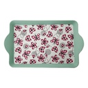 PLATEAU DECO MIX:MENTHE-ROSE-BLANC 24 X 14 CM