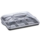 BOITE PETIT DEJEUNER 6 COMPARTIMENTS 27X18X 6 CM CRYSTAL MAT