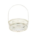 PANIER DECO 7 CM MODELE ARGENT