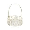 PANIER DECO 7 CM MODELE ARGENT