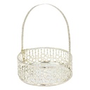 PANIER DECO 12 CM MODELE ARGENT