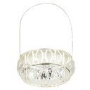PANIER DECO 12 CM MODELE ARGENT