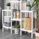 ETAGERE DECO SALON PLASTIQUE 108X100X29 CM MIX GRIS/BLANC