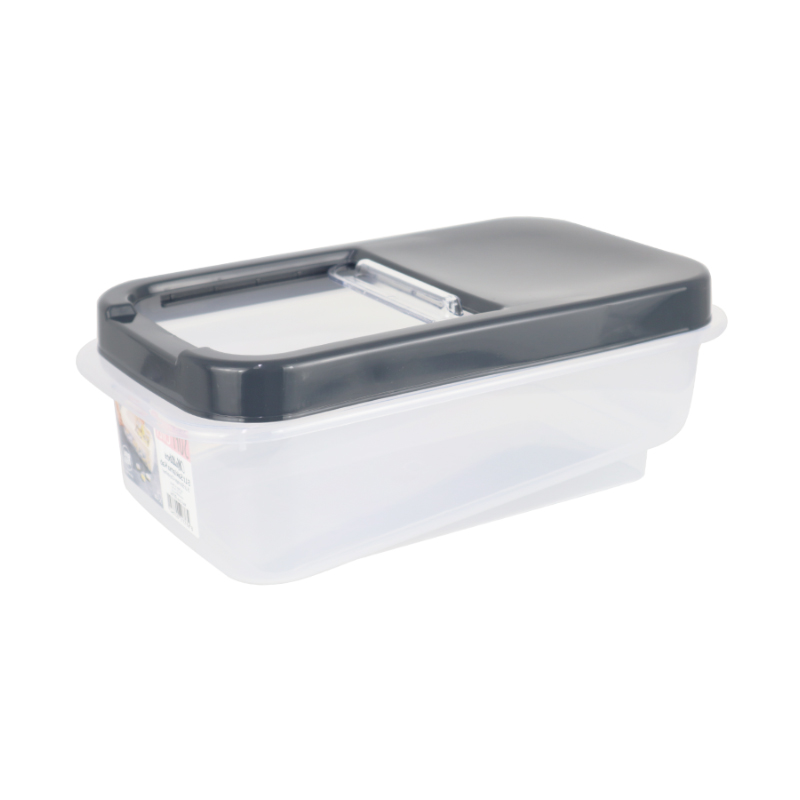 RANGEMENT ALIMENT PLASTIQUE 5 LITRES COULEUR BEIGE/GRIS