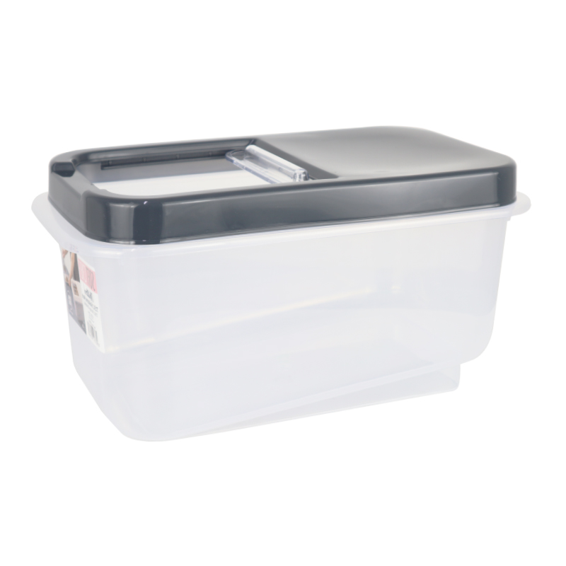 RANGEMENT ALIMENT PLASTIQUE 7.5 LITRES COULEUR BEIGE/GRIS