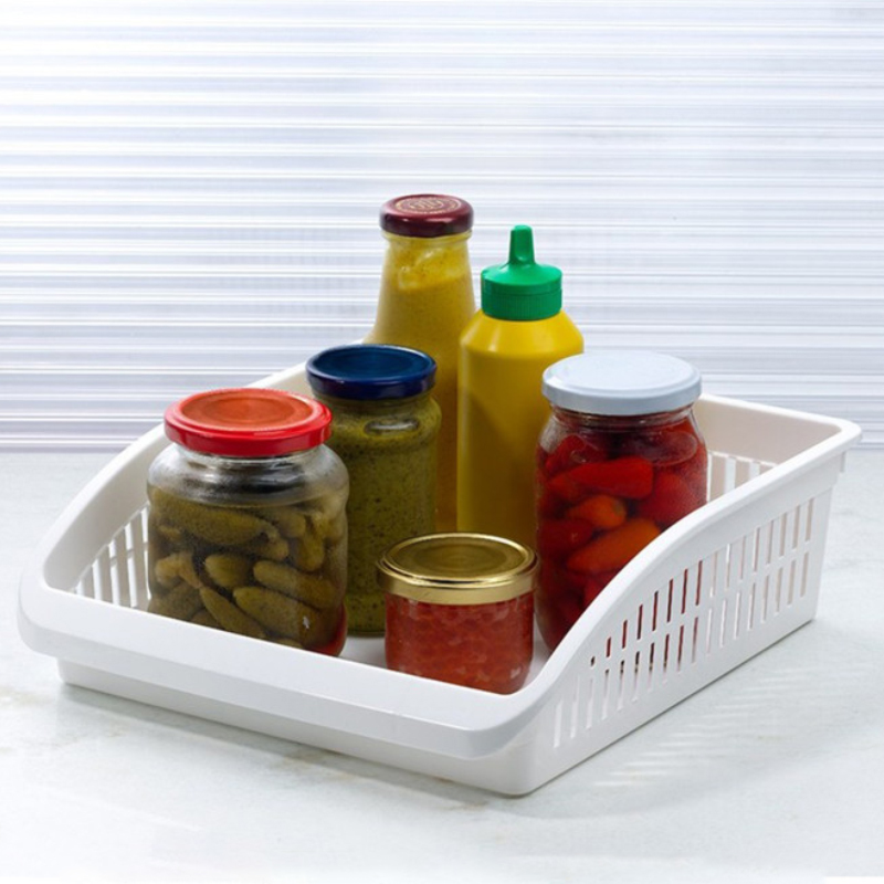 RANGEMENT REFREGIRATEUR PLAT 29X26X8 CM BLANC