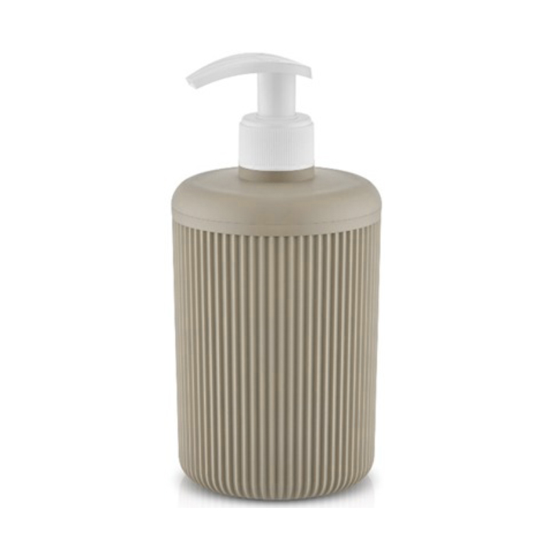 DISTRIBUTEUR SAVON 17.5X8.5CM MIX ROSE/GRIS/BEIGE/CREME