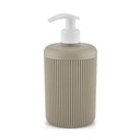 DISTRIBUTEUR SAVON 17.5X8.5CM MIX ROSE/GRIS/BEIGE/CREME
