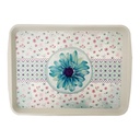 PETIE PLATEAU DECO BLANC RECTANGLE 37 X 27 CM
