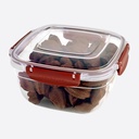 BOITE ALIMENTAIRE CARRE 2400 ML MIX COULEURS 