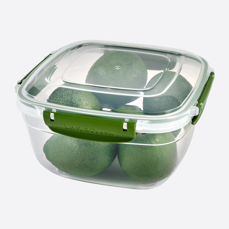 BOITE ALIMENTAIRE CARRE 2400 ML MIX COULEURS 