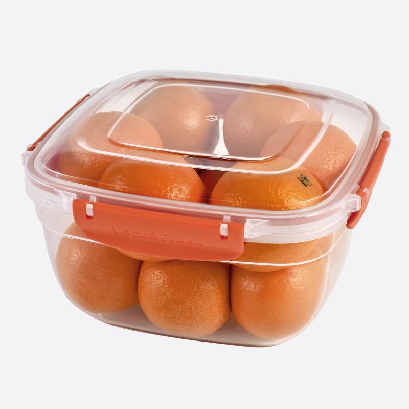 BOITE ALIMENTAIRE CARRE 3750 ML MIX COULEURS 