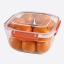 BOITE ALIMENTAIRE CARRE 3750 ML MIX COULEURS 