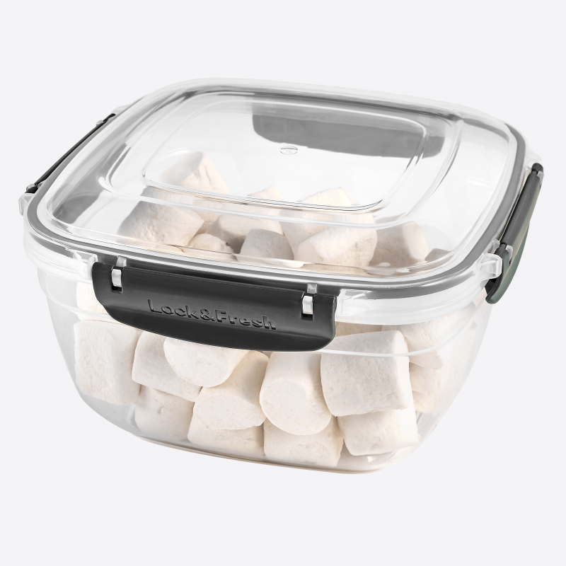 BOITE ALIMENTAIRE CARRE 3750 ML MIX COULEURS 