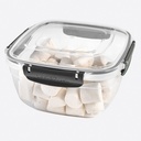 BOITE ALIMENTAIRE CARRE 3750 ML MIX COULEURS 