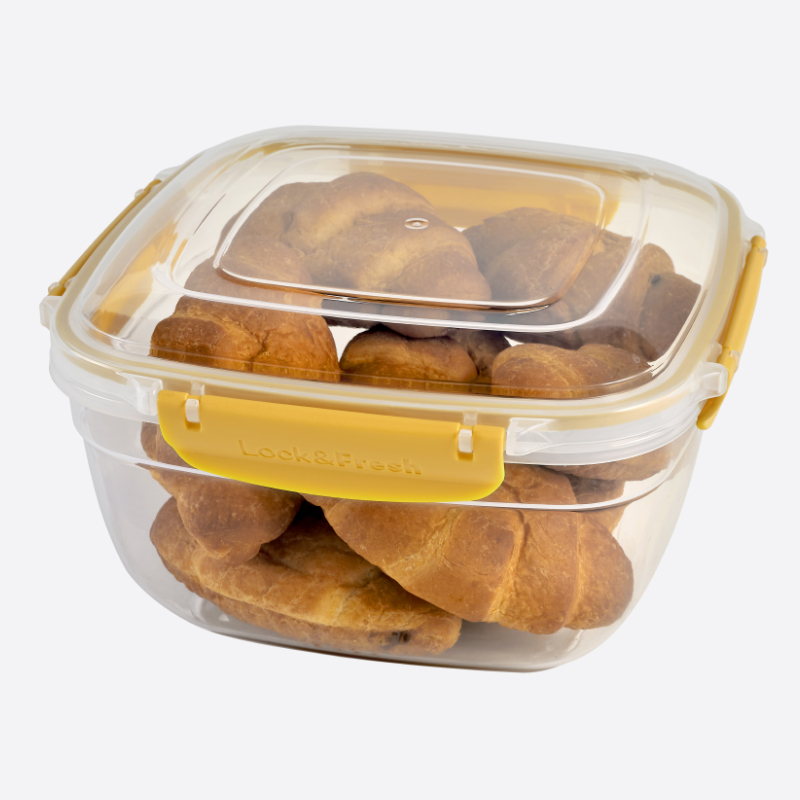 BOITE ALIMENTAIRE CARRE 3750 ML MIX COULEURS 