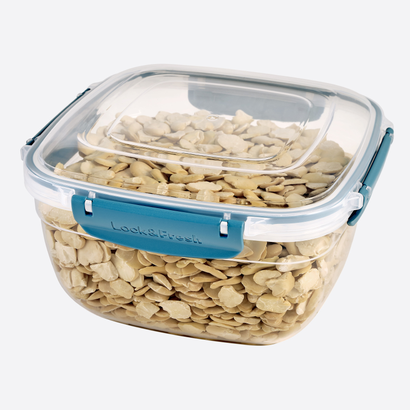 BOITE ALIMENTAIRE CARRE 3750 ML MIX COULEURS 