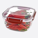 BOITE ALIMENTAIRE CARRE 3750 ML MIX COULEURS 